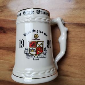 Kansas State University Mug Beta Sigma Psi 1990